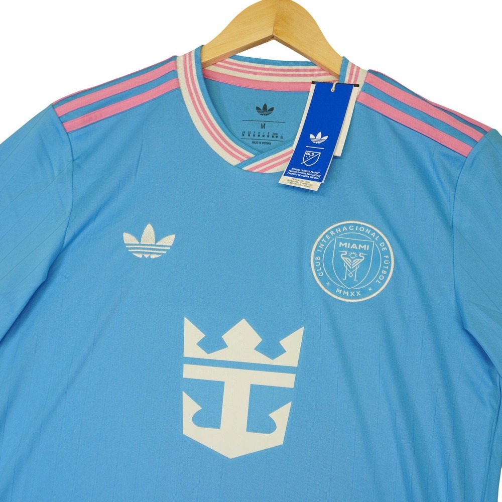 NEW Adidas Inter Miami CF 25/26 Jersey Mens M Blue Messi 10 Third Kit Blue